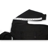 Black Taped Hoodie